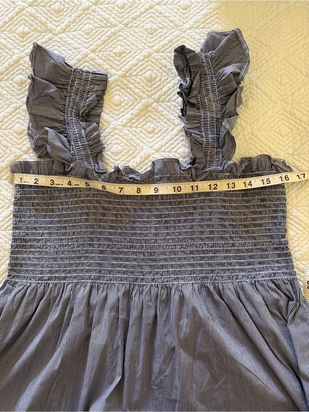 Hill House | Women's The Ellie Nap Dress | Color Black/Sand Gingham - Picture 8 of 8
